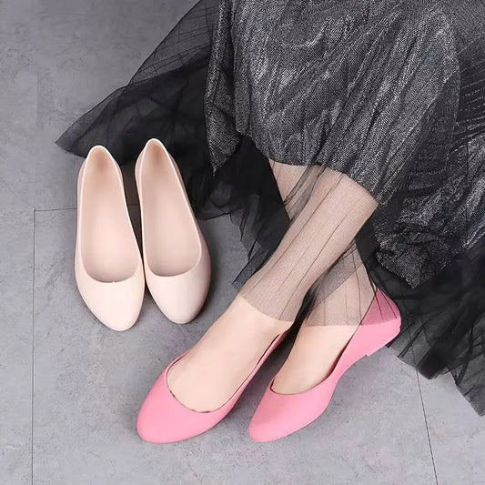 Women's Waterproof Rain Shoes - Soft & Non Slip Flats